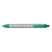 Stylo Bleu Cute Cactus Fleur de verdure Impression personnali (Dos)