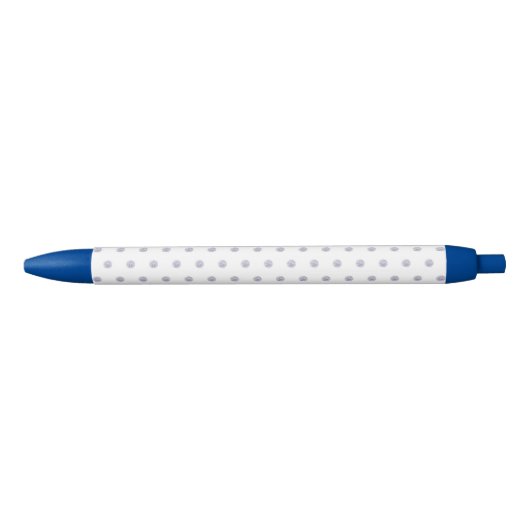 Stylo Bleu Cute Chic Motif Lavande Polka Point (Devant)