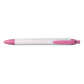 Stylo Bleu Cute Ours Rose Nom personnalisé enfants (Dos)