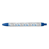 Stylo Bleu Décor croix de Cornflower bleu (Devant)