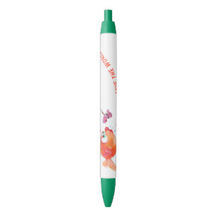 Stylo Bleu Dessin de dessin animé amusant pour le poisson et