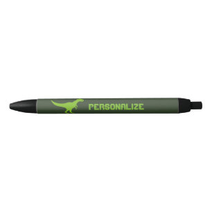 Stylo Bleu Dinosaure vert personnalisé de rex de tyrannosaur