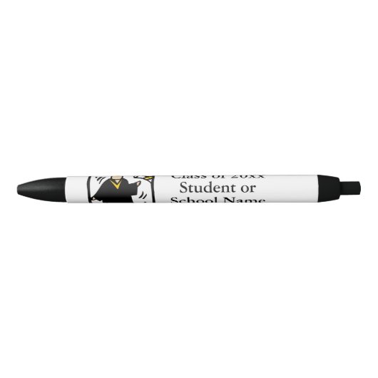 Stylo Bleu Diplômé recevant un diplôme (Devant)