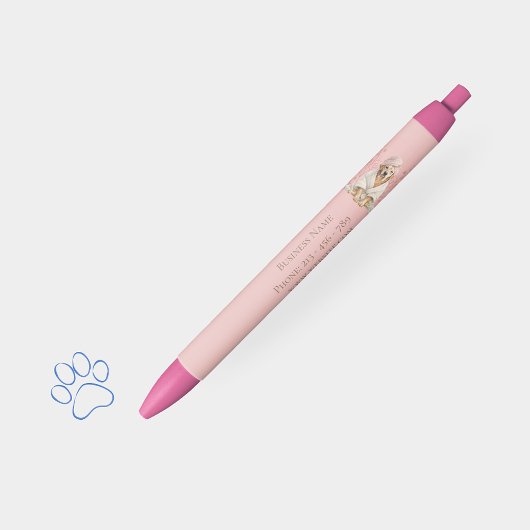 Stylo Bleu Dog Groomer Spa Cute Lab Personalized Pen