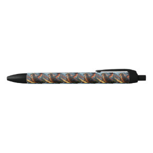 Stylo Bleu Dragon de respiration par le feu effrayant,