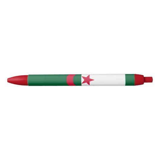 Stylo Bleu Drapeau algérien patriotique (Devant)