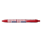 Stylo Bleu Drapeau américain motif (Dos)