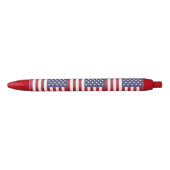 Stylo Bleu Drapeau américain motif (Devant)