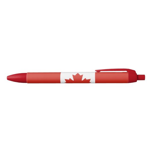Stylo Bleu Drapeau canadien patriotique (Haut)
