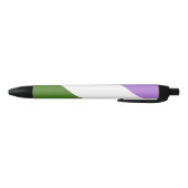 Stylo Bleu Drapeau de fierté genderqueer (Bas)