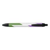 Stylo Bleu Drapeau de fierté genderqueer (Dos)
