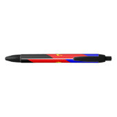 Stylo Bleu Drapeau de fierté polyamoureuse (Dos)