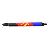 Stylo Bleu Drapeau de fierté polyamoureuse (Devant)