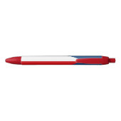 Stylo Bleu Drapeau de la République tchèque (Dos)