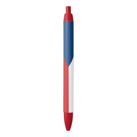 Stylo Bleu Drapeau de la République tchèque (devant Vertical)