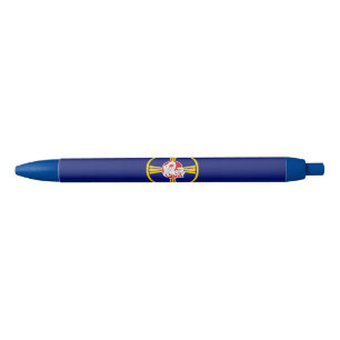 Stylo Bleu Drapeau de la ville d'Omaha (Nebraska)