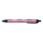 Stylo Bleu Drapeau de l'atoll de Bikini Patriotique (Bas)