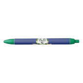 Stylo Bleu Drapeau de l'État du Connecticut (Devant)