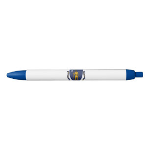 Stylo Bleu Drapeau de l'État du Massachusetts