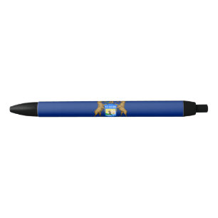 Stylo Bleu Drapeau de l'État du Michigan