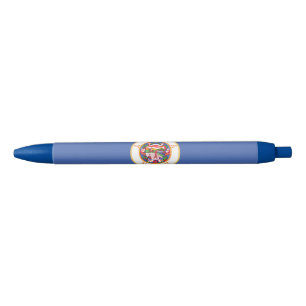 Stylo Bleu Drapeau de l'État du Minnesota