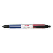 Stylo Bleu Drapeau de l'Iowa (Dos)
