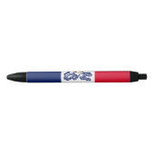 Stylo Bleu Drapeau de l'Iowa (Devant)