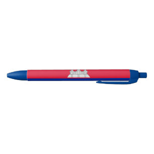 Stylo Bleu Drapeau du Cambodge patriotique