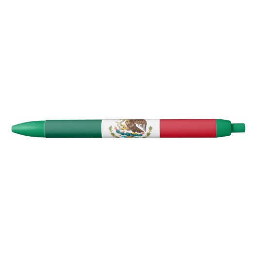 Stylo Bleu Drapeau mexicain (Devant)
