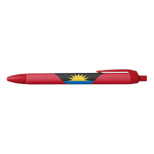 Stylo Bleu Drapeau patriotique d'Antigua-et-Barbuda