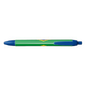Stylo Bleu Drapeau patriotique du Brésil (Dos)