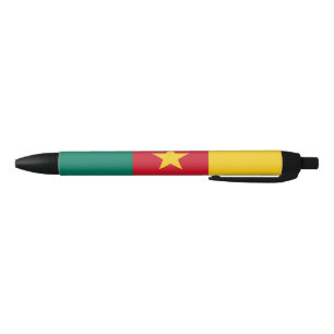 Stylo Bleu Drapeau patriotique du Cameroun