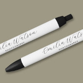 Stylo Bleu Elegant Custom Name Job Title Branded Promotional