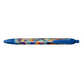 Stylo Bleu Encre liquide colorée Abstraction (Dos)