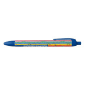 Stylo Bleu Eric Carle | Caterpillar Rainbow Stripe Motif (Haut)