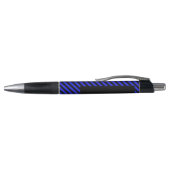 Stylo Bleu et noir rayures diagonales (Haut)