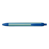 Stylo bleu et vert de lycheerose de rayures (Dos)