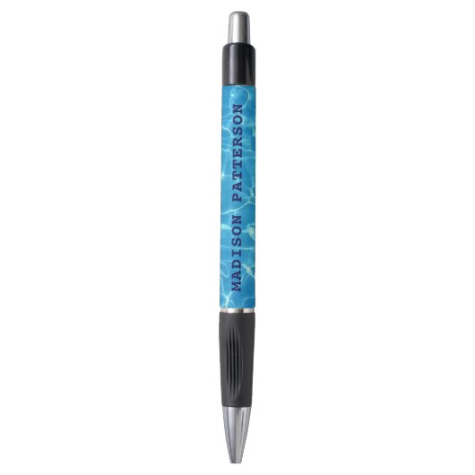Stylo Bleu étincelant Bleu de l'équipe de baignade Bleu  (Devant (Vertical))