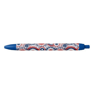 Stylo Bleu Feu d'artifice Patriotique rouge blanc et bleu