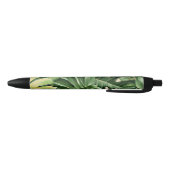 Stylo Bleu Feuilles florales/hawaïennes/tropicales (Bas)