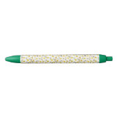 Stylo Bleu Fleur Blanc Daisies Vert Modèle design tendance (Devant)