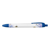 Stylo Bleu Fleurs et abeilles Flying Pen Spring (Haut)