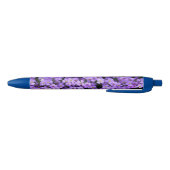 Stylo Bleu Fleurs violettes (Bas)