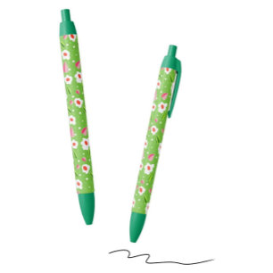 Stylo Bleu Floral