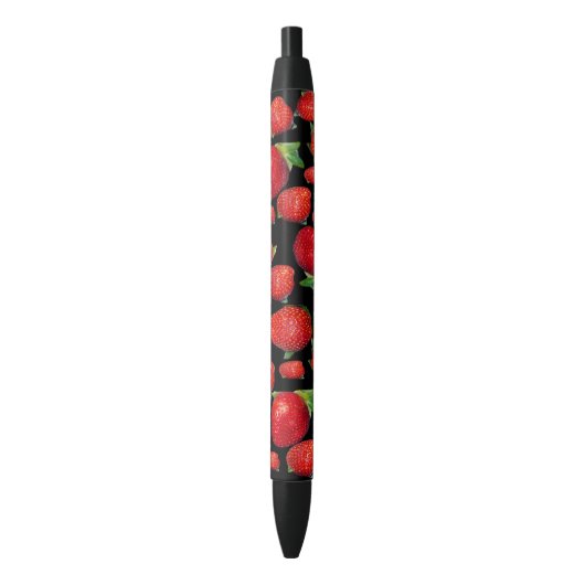 Stylo Bleu Fraises rouges délicieuses, (devant Vertical)