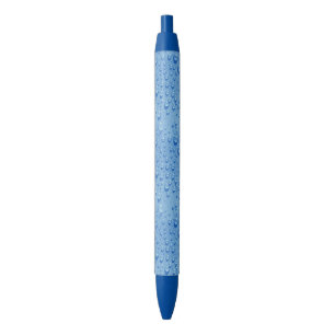 Stylo Bleu Gouttes d'Eau Moderne Élégant Nature Modèle Aqua
