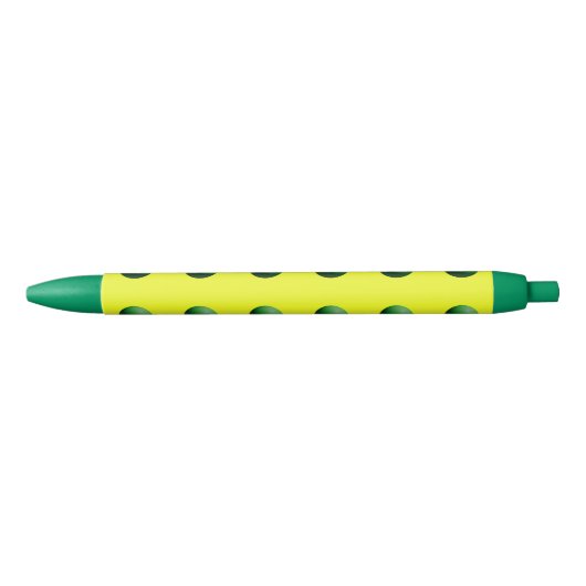 Stylo Bleu Green on Yellow (Devant)
