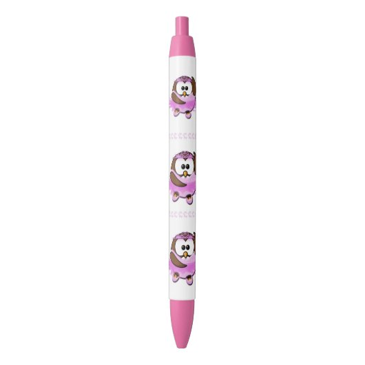 Stylo Bleu hibou de ballerine (devant Vertical)