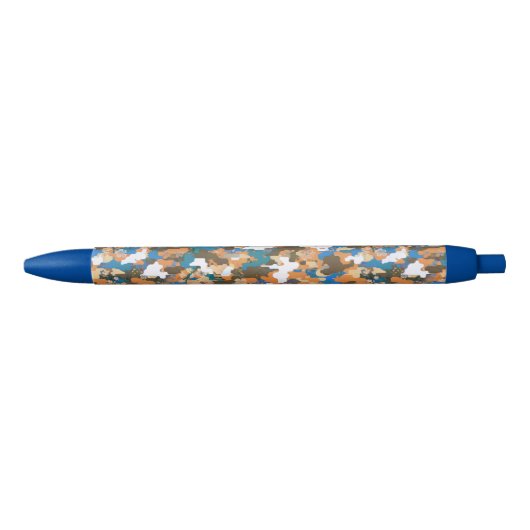 Stylo Bleu High-contrast Urban Digital Camouflage Pattern  (Devant)