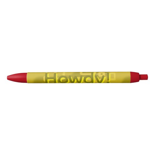 Stylo Bleu Howdy Geometric  (Devant)